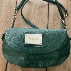 Emerald green crossbody Nine West purse